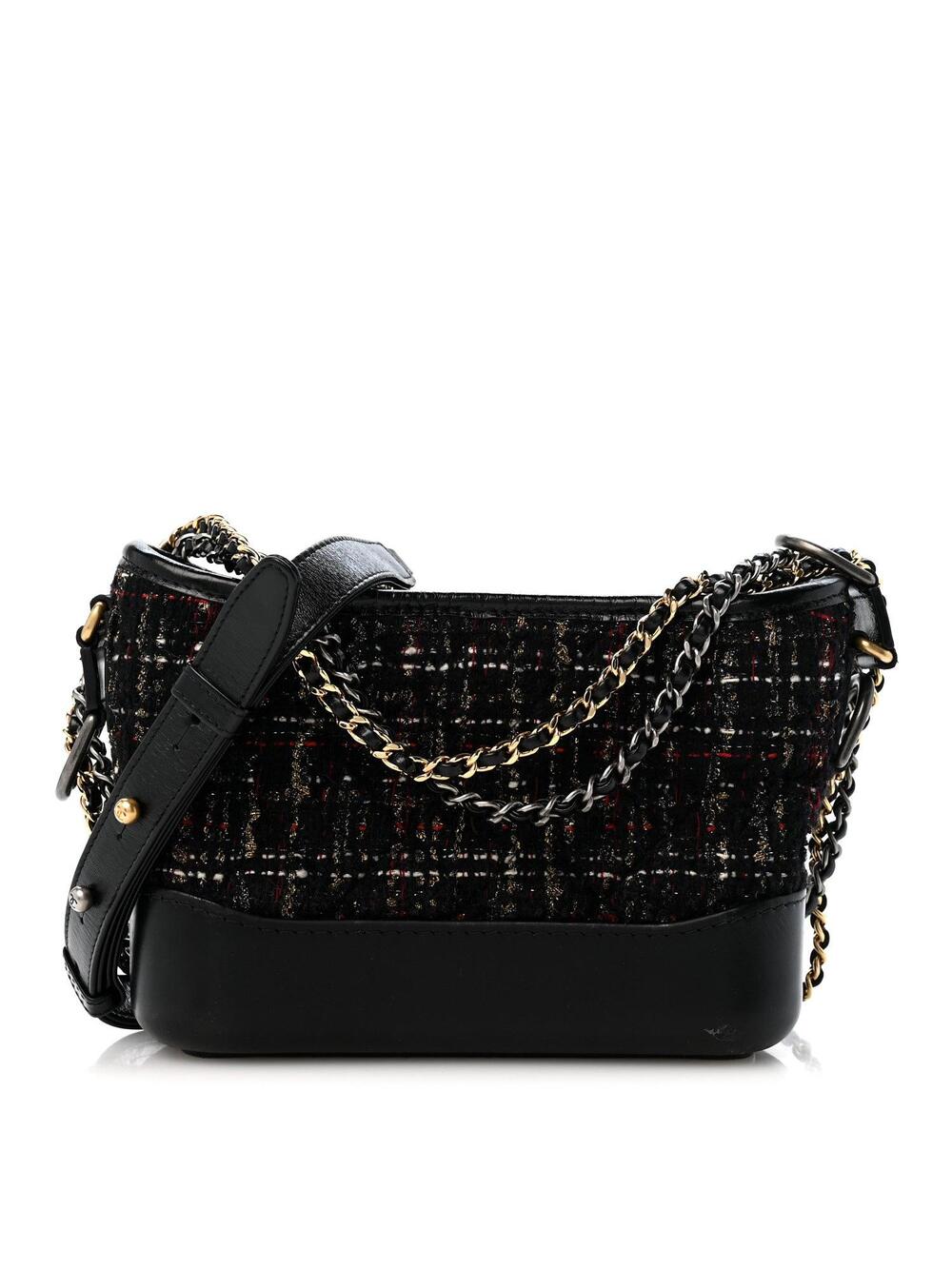 Chanel Tweed Calfskin Quilted Small #329069C19B